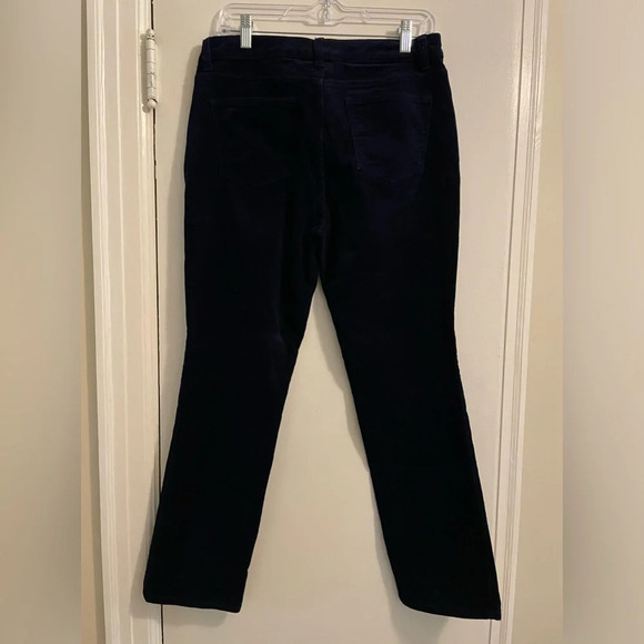 Talbots Indigo Blue Simply Flattering 5 Pocket Corduroy Pants Size 8 Petite - Picture 7 of 10